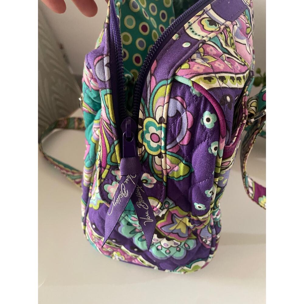EUC Vera Bradley Glenna Shoulder Bag in Flora - Quilted Cotton Floral Tote - Picture 9 of 11